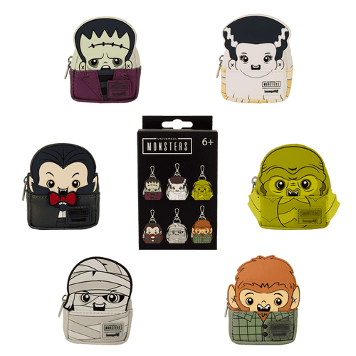 Loungefly - Universal Monsters Cosplay Mystery Mini Backpack Keychain Charm
