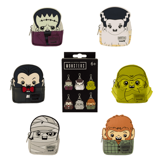 Loungefly - Universal Monsters Cosplay Mystery Mini Backpack Keychain Charm