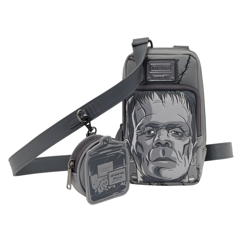 Universal Monsters Frankenstein Crossbody Bag with Coin Bag LOUNGEFLY