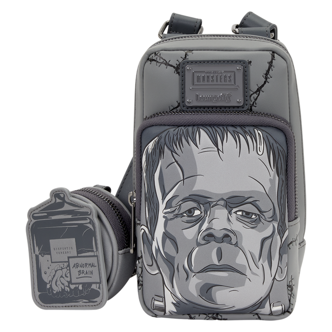 Universal Monsters Frankenstein Crossbody Bag with Coin Bag LOUNGEFLY