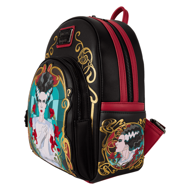 Universal Monsters The Bride Of Frankenstein Stained Glass Mini Backpack LOUNGEFLY