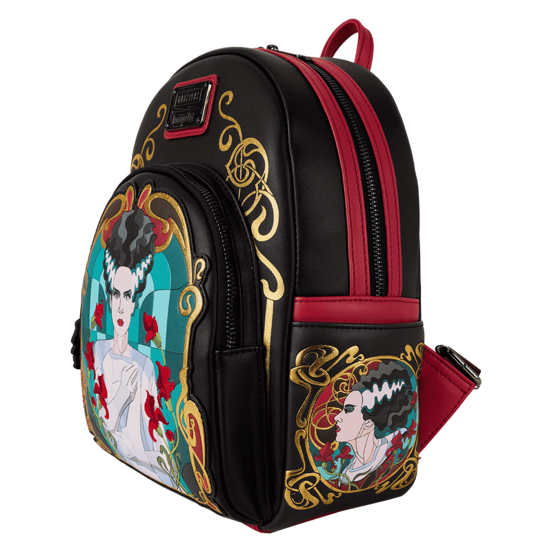Universal Monsters The Bride Of Frankenstein Stained Glass Mini Backpack LOUNGEFLY