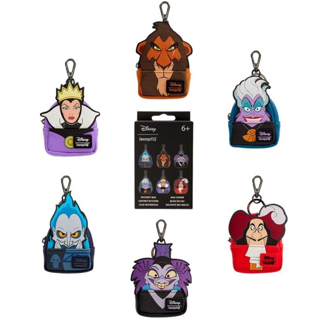 FUNKO LF DISNEY VILLAINS MYSTERY MINI BACKPACK BAG CHARMS LOUNGEFLY