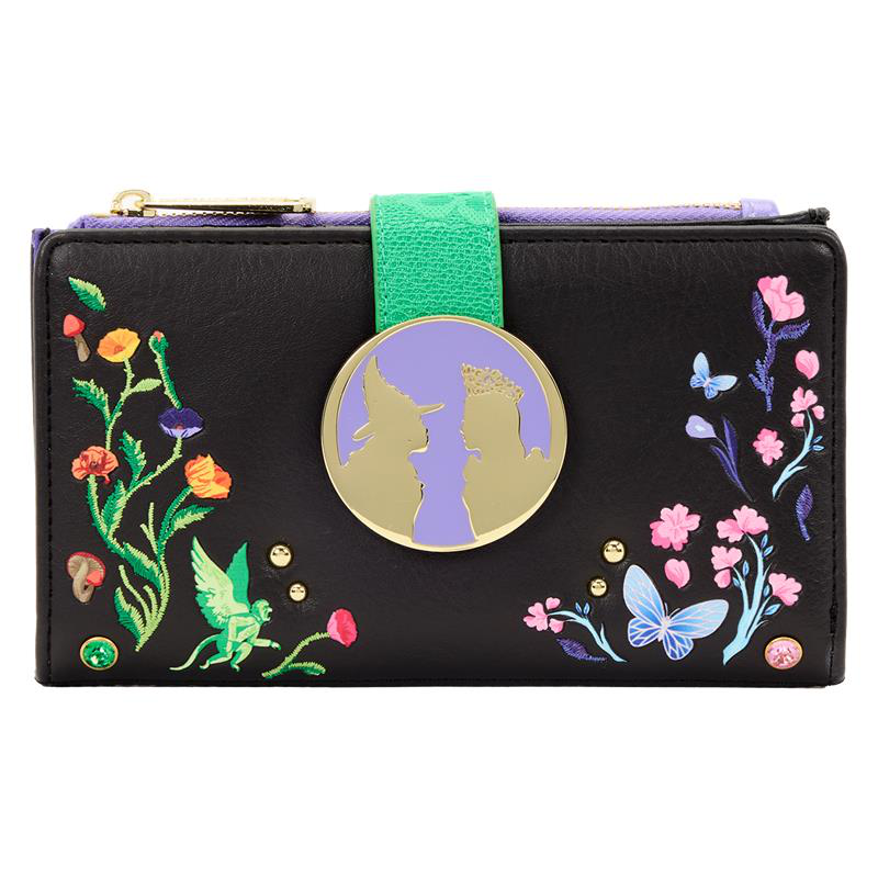 Loungefly - Wicked Glinda & Elphaba Floral & Lace Flap Wallet