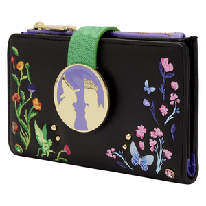 Loungefly - Wicked Glinda & Elphaba Floral & Lace Flap Wallet