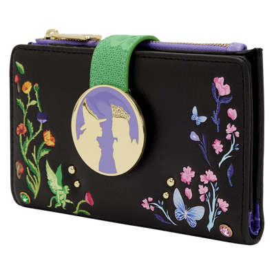 Loungefly - Wicked Glinda & Elphaba Floral & Lace Flap Wallet