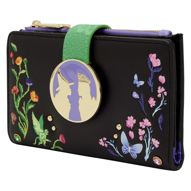 Loungefly - Wicked Glinda & Elphaba Floral & Lace Flap Wallet