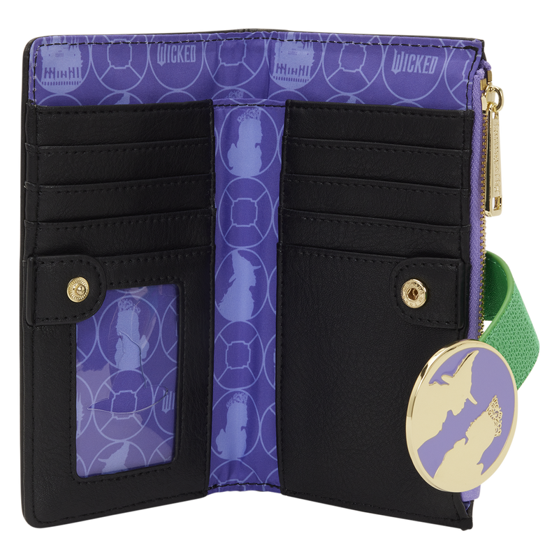 Loungefly - Wicked Glinda & Elphaba Floral & Lace Flap Wallet