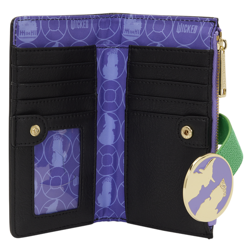 Loungefly - Wicked Glinda & Elphaba Floral & Lace Flap Wallet