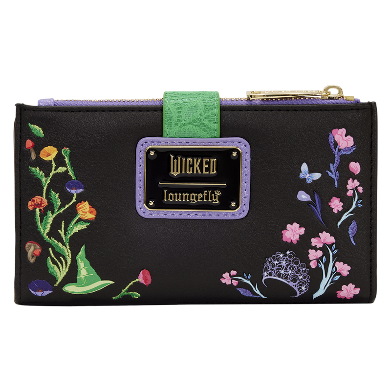 Loungefly - Wicked Glinda & Elphaba Floral & Lace Flap Wallet