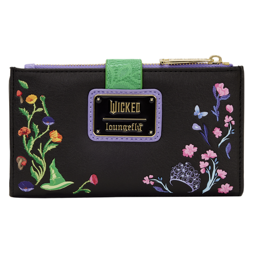 Loungefly - Wicked Glinda & Elphaba Floral & Lace Flap Wallet