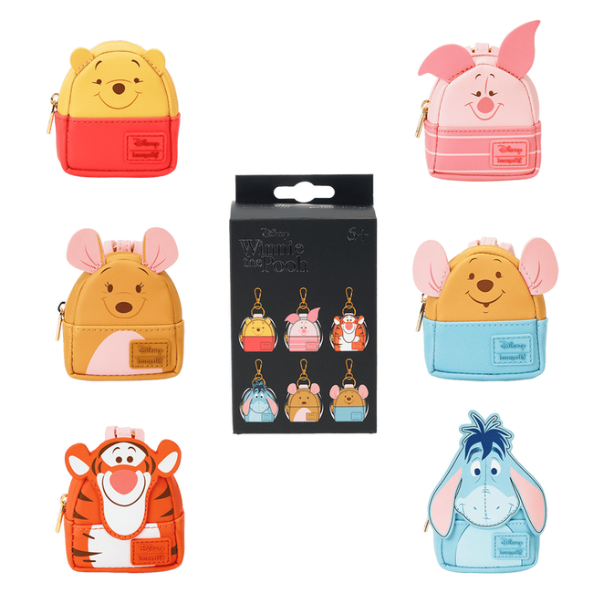 Winnie The Pooh & Friends Cosplay Mystery Mini Backpack Keychain Charm- LOUNGEFLY