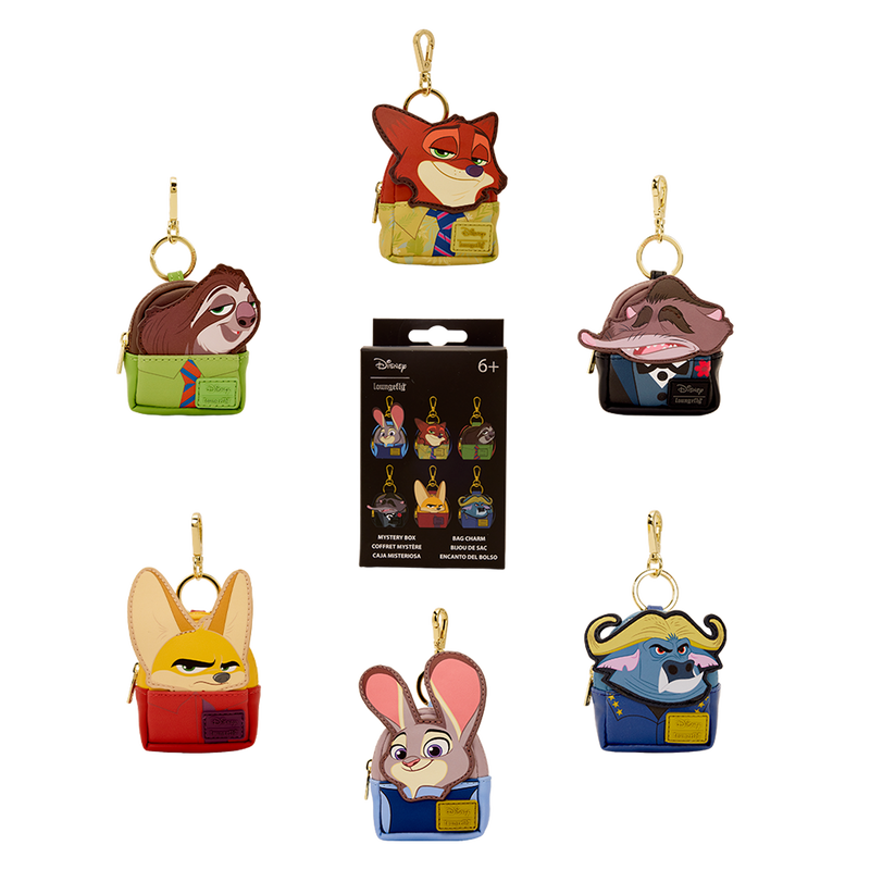 Zootopia 2 Cosplay Mystery Mini Backpack Keychain Charm LOUNGEFLY