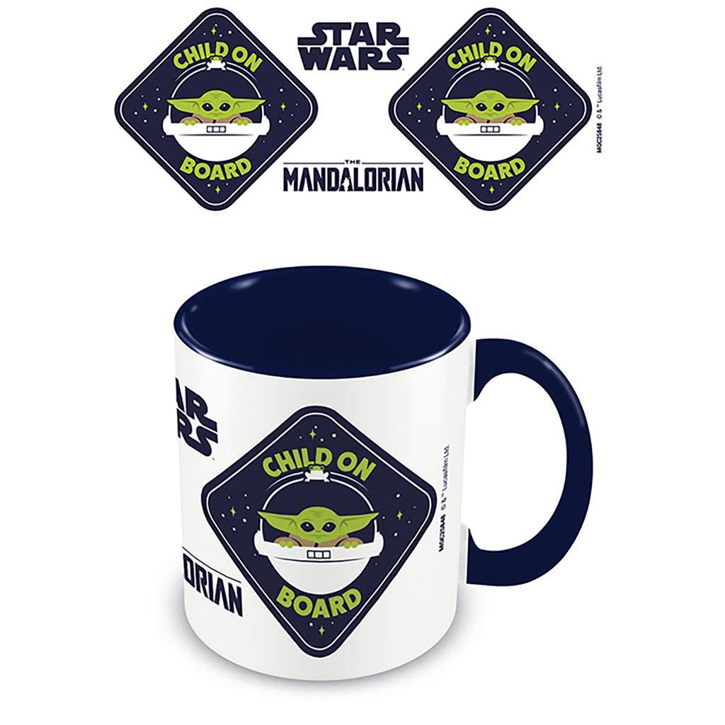 Star Wars: The Mandalorian (Child on Board) Blue 11oz/315ml