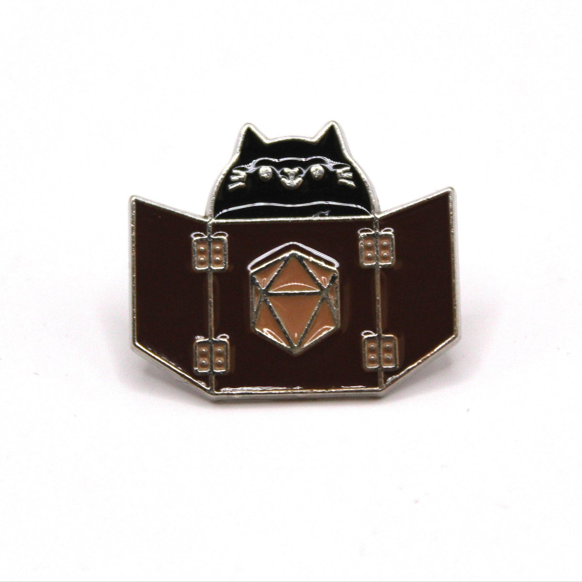 Cat DM Screen Enamel Pin Badge | 1 Pcs Metal Pin