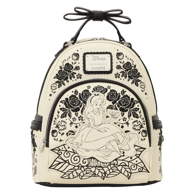 Alice in Wonderland Floral Mini Backpack - LOUNGEFLY