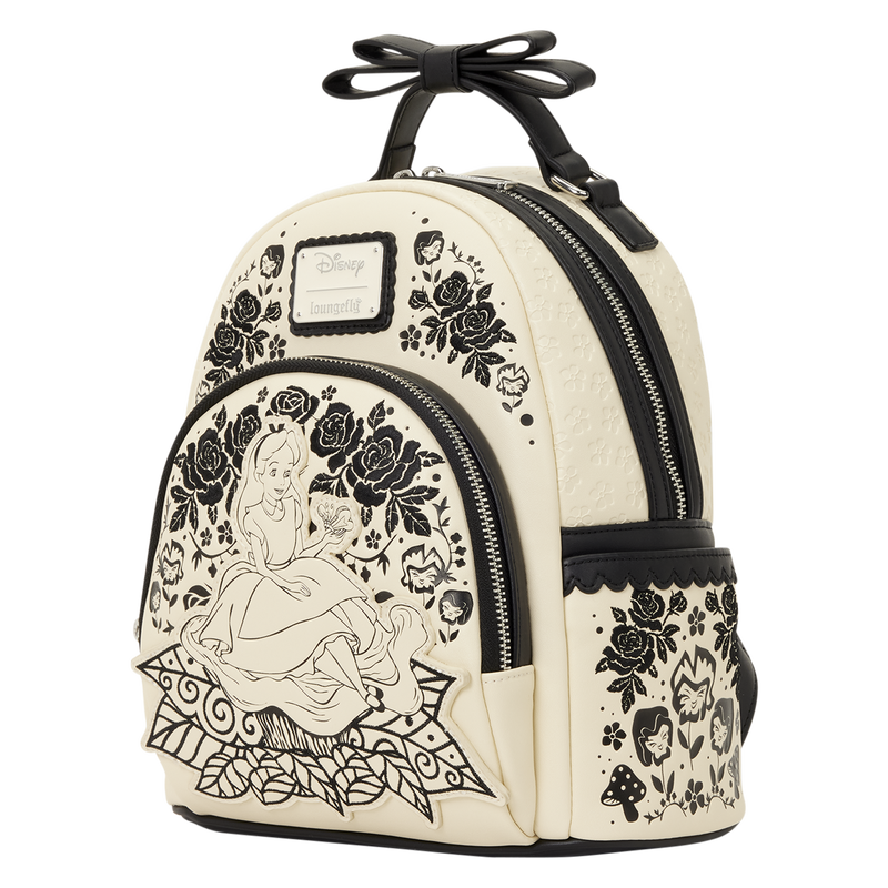 Alice in Wonderland Floral Mini Backpack - LOUNGEFLY