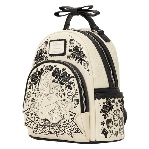 Alice in Wonderland Floral Mini Backpack - LOUNGEFLY