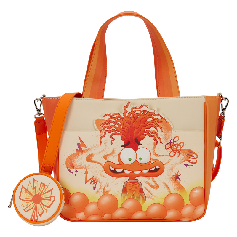 Loungefly - Inside Out 2 Anxiety Tote Crossbody Bag with Coin Bag