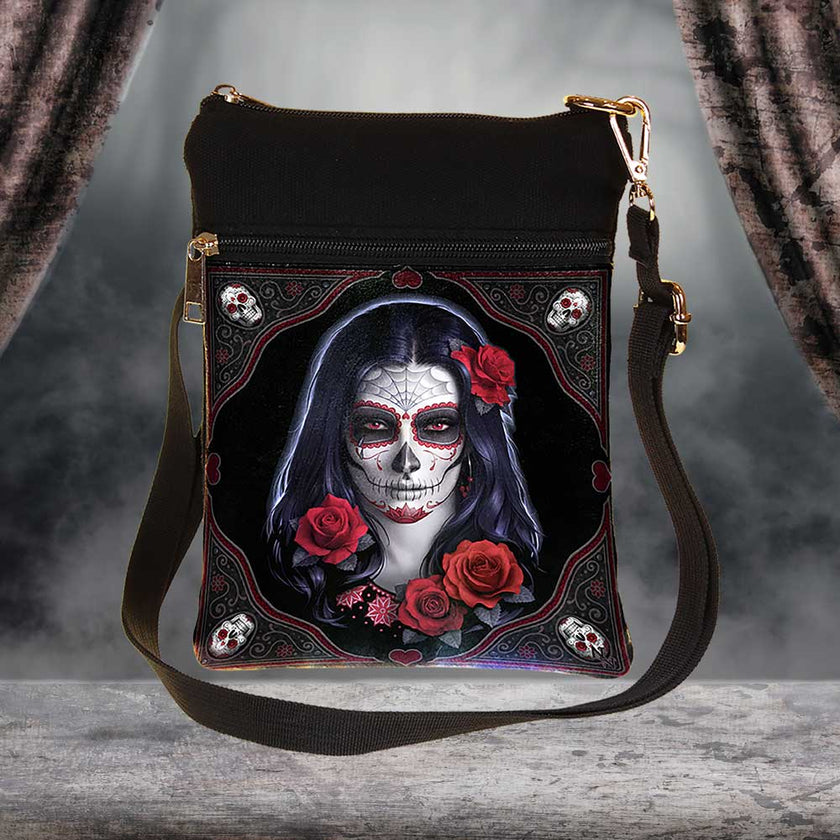 Sugar Skull (JR) Shoulder Bag 23cm Small Sugar Skull Shoulder Bag by James Ryman