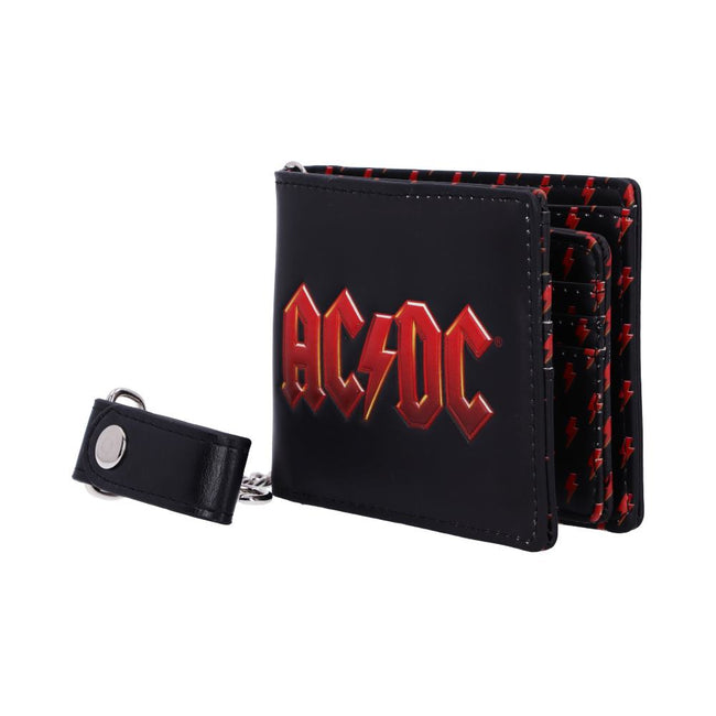 ACDC Wallet 11cm AC/DC Logo Leather Lightning Chained Wallet Purse