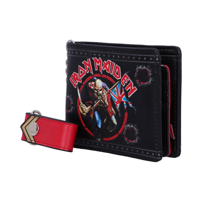 Iron Maiden Wallet Officially Licensed Iron Maiden Eddie Trooper Wallet  SKU: B5134R0 Weight (Boxed): 0.22kg Material: PU