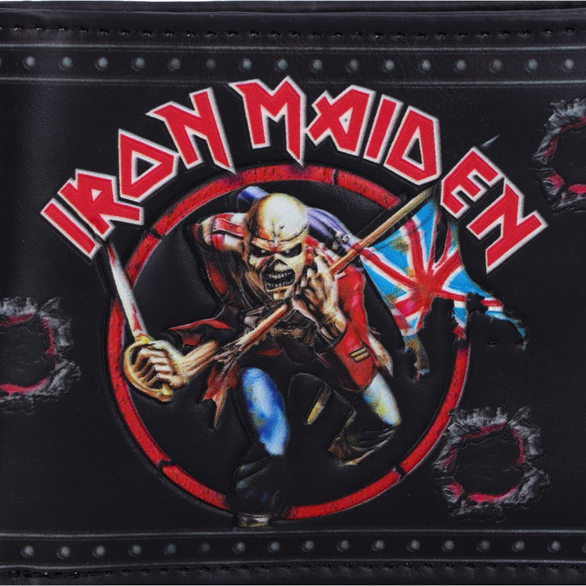 Iron Maiden Wallet Officially Licensed Iron Maiden Eddie Trooper Wallet  SKU: B5134R0 Weight (Boxed): 0.22kg Material: PU