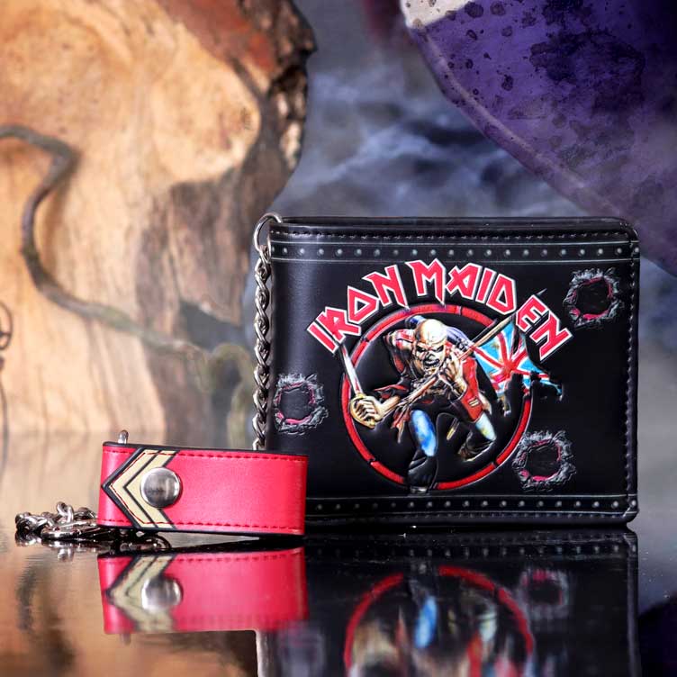 Iron Maiden Wallet Officially Licensed Iron Maiden Eddie Trooper Wallet  SKU: B5134R0 Weight (Boxed): 0.22kg Material: PU