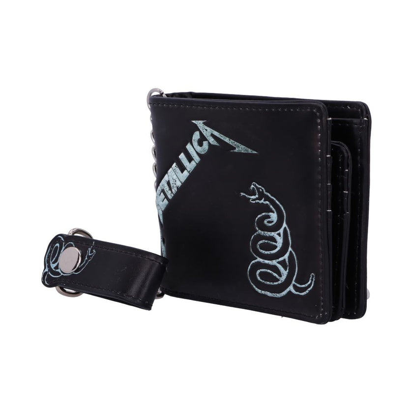 Metallica - Black Album Wallet Officially licensed Metallica Black Album Wallet with Chain