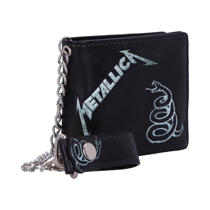 Metallica - Black Album Wallet Officially licensed Metallica Black Album Wallet with Chain