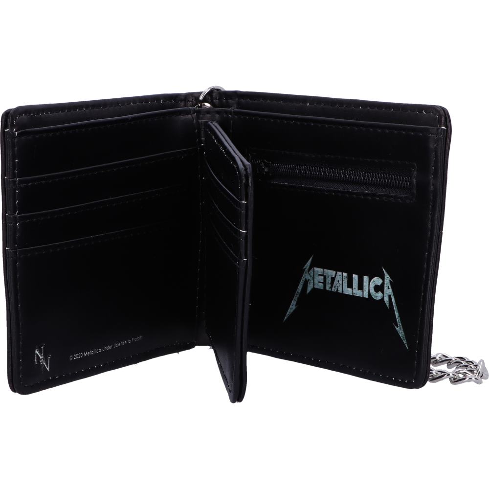 Metallica - Black Album Wallet Officially licensed Metallica Black Album Wallet with Chain