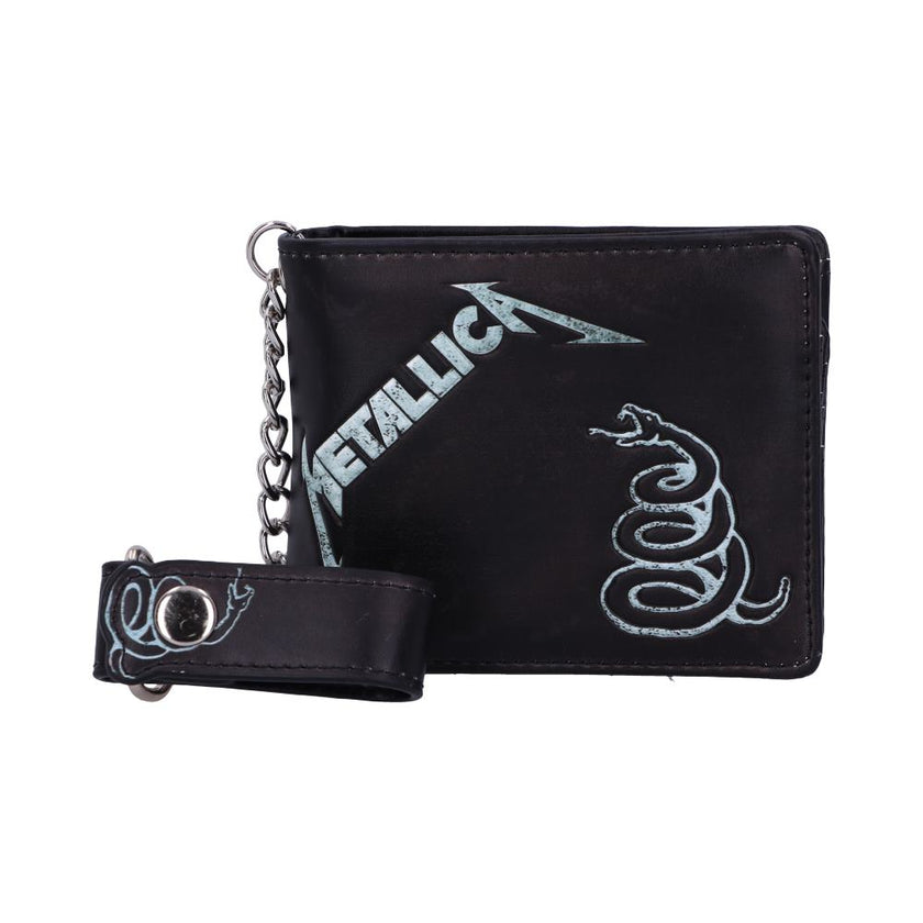 Metallica - Black Album Wallet Officially licensed Metallica Black Album Wallet with Chain