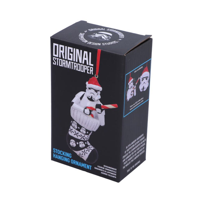 Stormtrooper in Stocking Hanging Ornament 11.5cm ORIGINAL STORMTROOPER NEMESIS NOW
