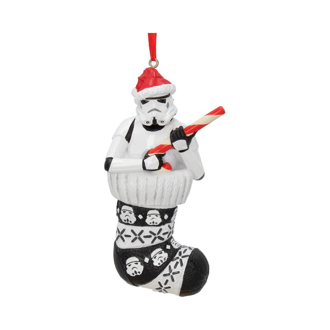Stormtrooper in Stocking Hanging Ornament 11.5cm ORIGINAL STORMTROOPER NEMESIS NOW