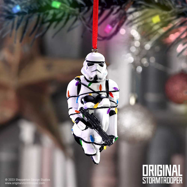 Stormtrooper In Fairy Lights Hanging Ornament 9cm ORIGINAL STORMTROOPER NEMESIS NOW