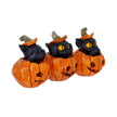 Three Wise Pumpkin Patch Three Wise Halloween Pumpkin Patch Cats 7.7cm NEMESIS NOW