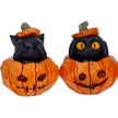 Three Wise Pumpkin Patch Three Wise Halloween Pumpkin Patch Cats 7.7cm NEMESIS NOW