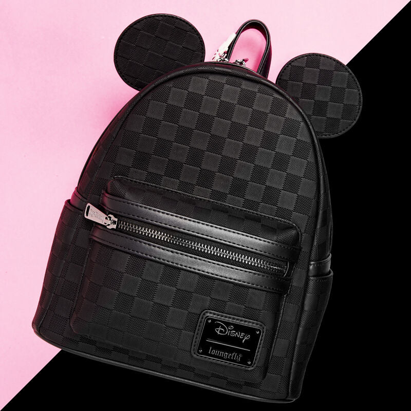 Loungefly - Mickey Mouse Checkered Texture Mini Backpack