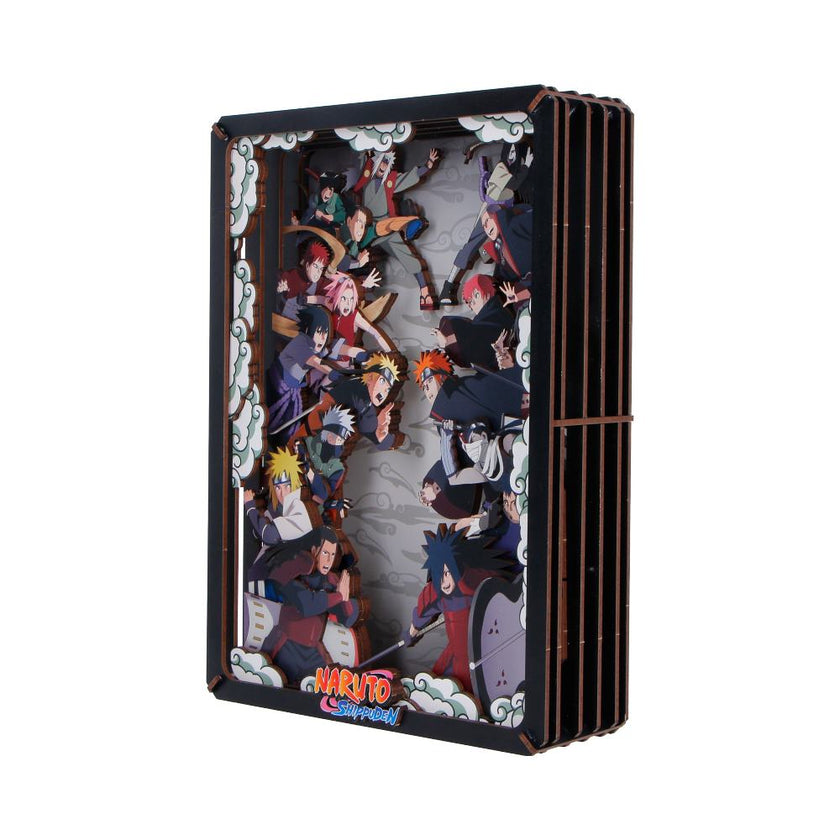 Naruto Combat Wooden Theatre (Large) Naruto Combat Wooden Theatre 26.3cm NEMESIS NOW