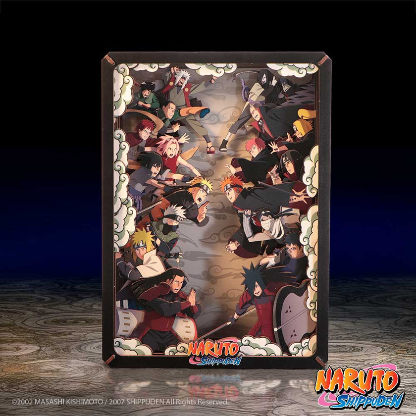 Naruto Combat Wooden Theatre (Large) Naruto Combat Wooden Theatre 26.3cm NEMESIS NOW