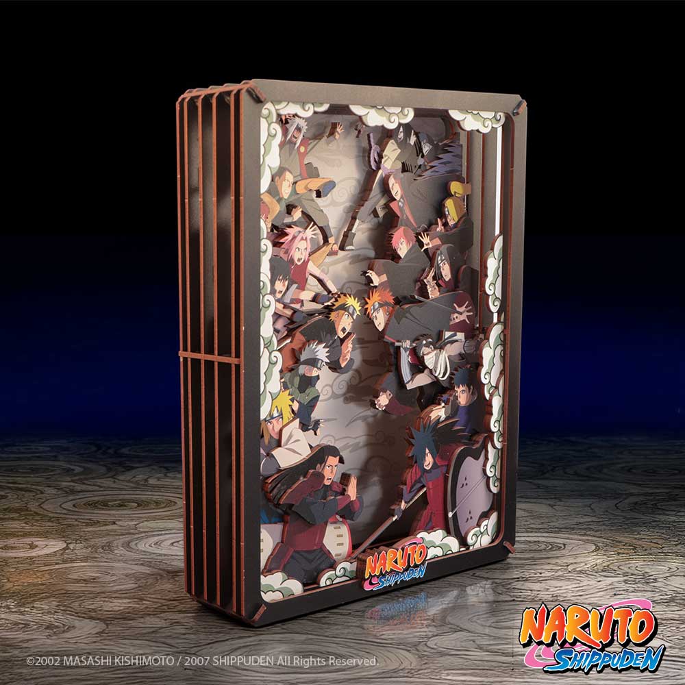 Naruto Combat Wooden Theatre (Large) Naruto Combat Wooden Theatre 26.3cm NEMESIS NOW