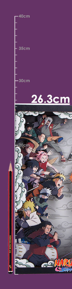 Naruto Combat Wooden Theatre (Large) Naruto Combat Wooden Theatre 26.3cm NEMESIS NOW