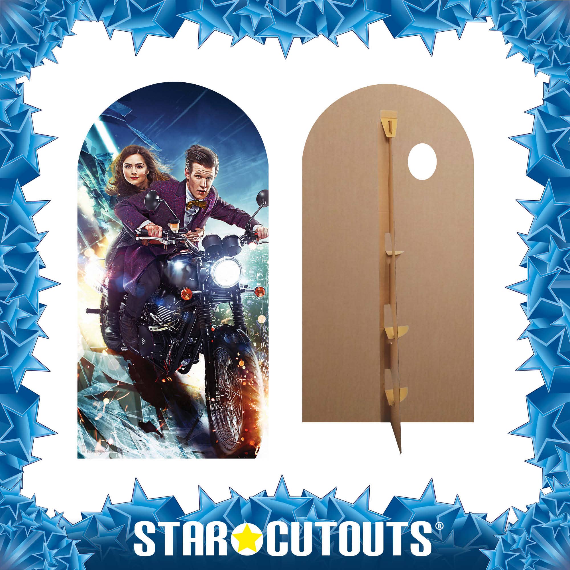 SC660 The Doctor and Clara Stand In Cardboard Cut Out Height 185cm