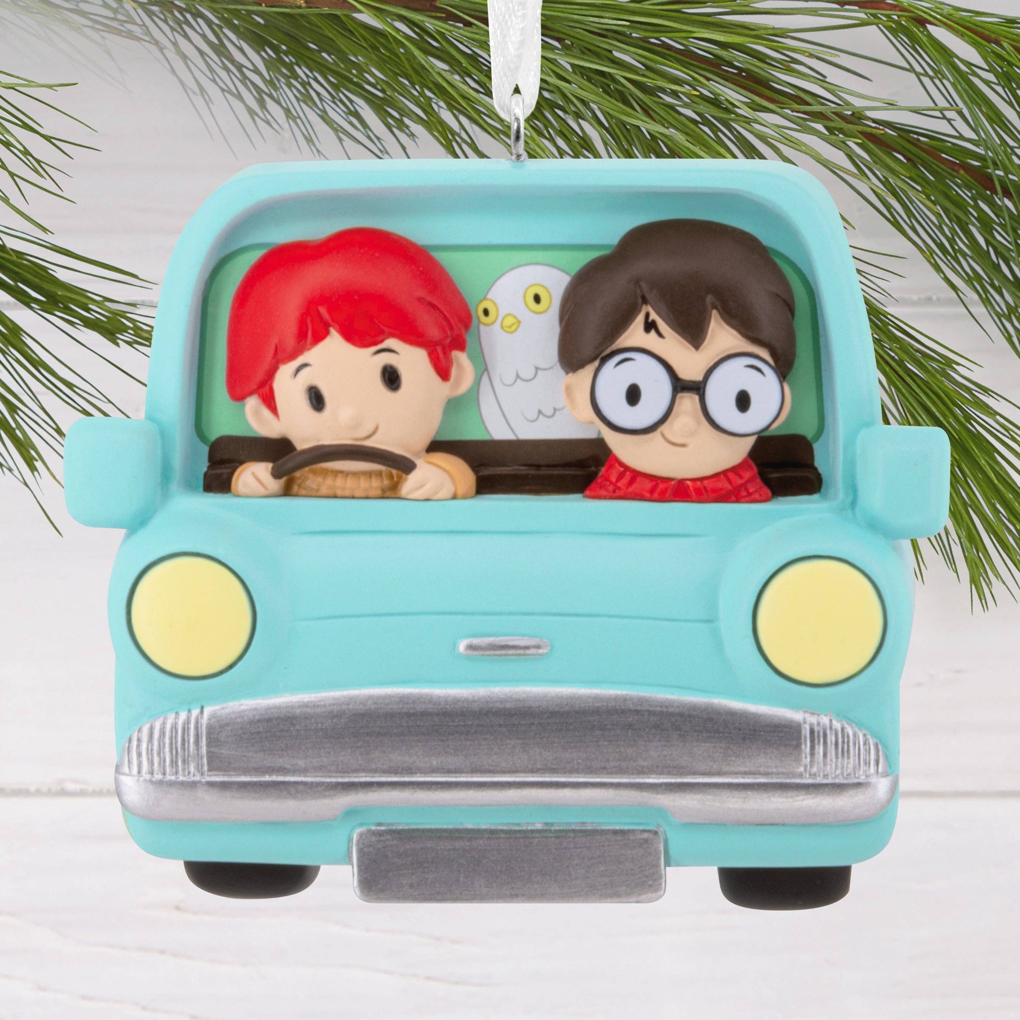 Harry Potter™ Hanging Ornament - Harry & Ron Flying Ford