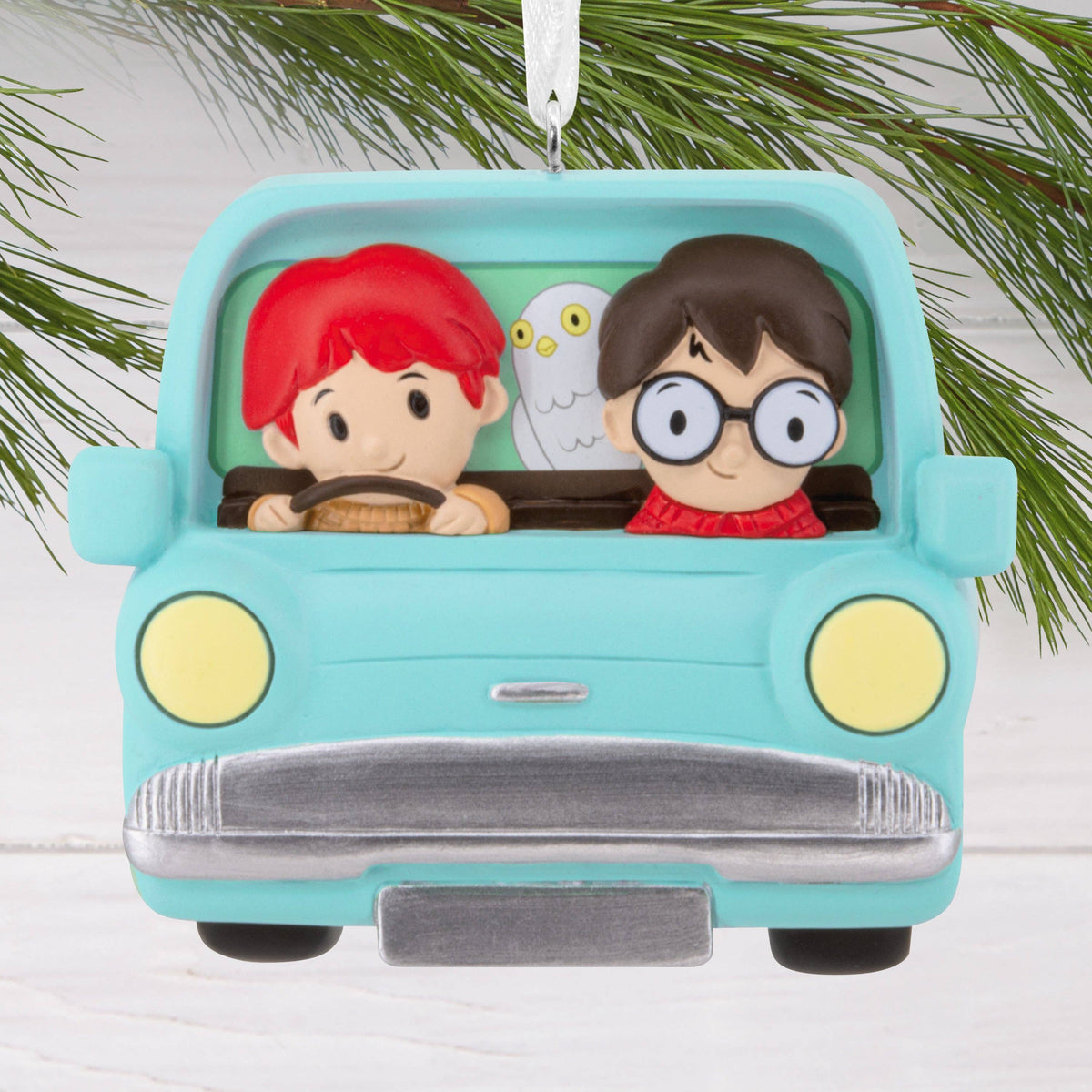 Harry Potter™ Hanging Ornament - Harry & Ron Flying Ford