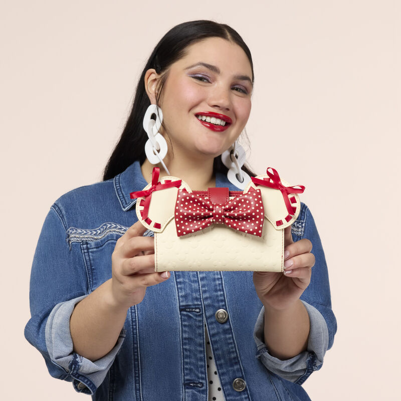 Loungefly - Minnie Mouse Rocks the Dots Coquette Flap Wallet