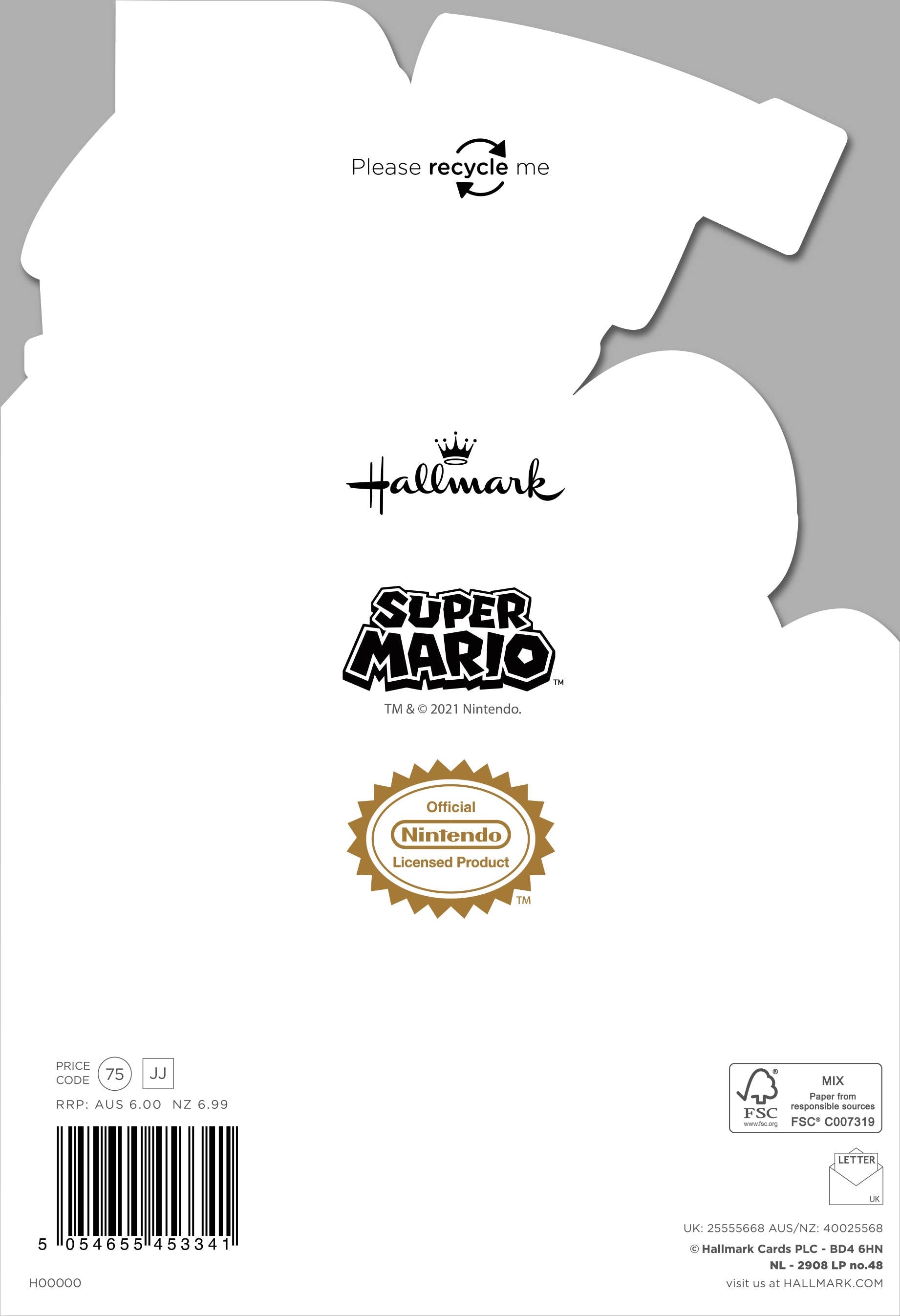 Birthday Card for Kids Birthday from Mario - Nintendo: Kids Birthday / Mario