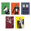 DOCTOR WHO 5 X GREETINGS CARDS NO WRITING
