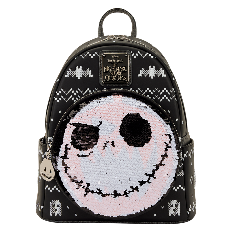 Loungefly - The Nightmare Before Christmas Jack Skellington Reversible Sequins Mini Backpack