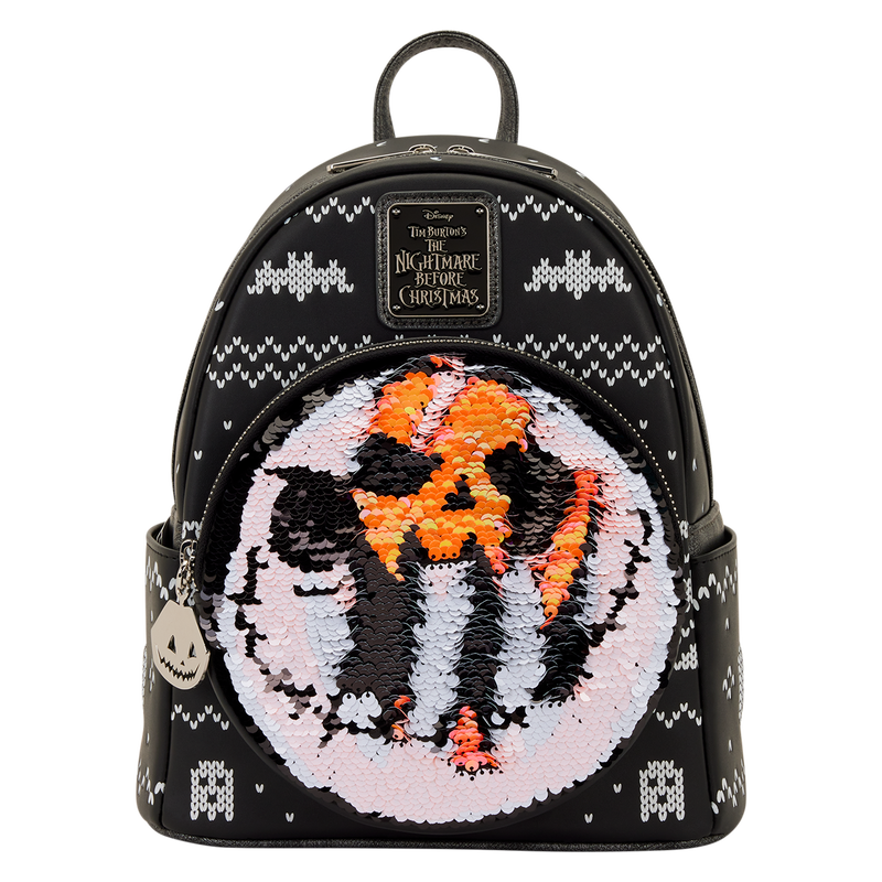 Loungefly - The Nightmare Before Christmas Jack Skellington Reversible Sequins Mini Backpack